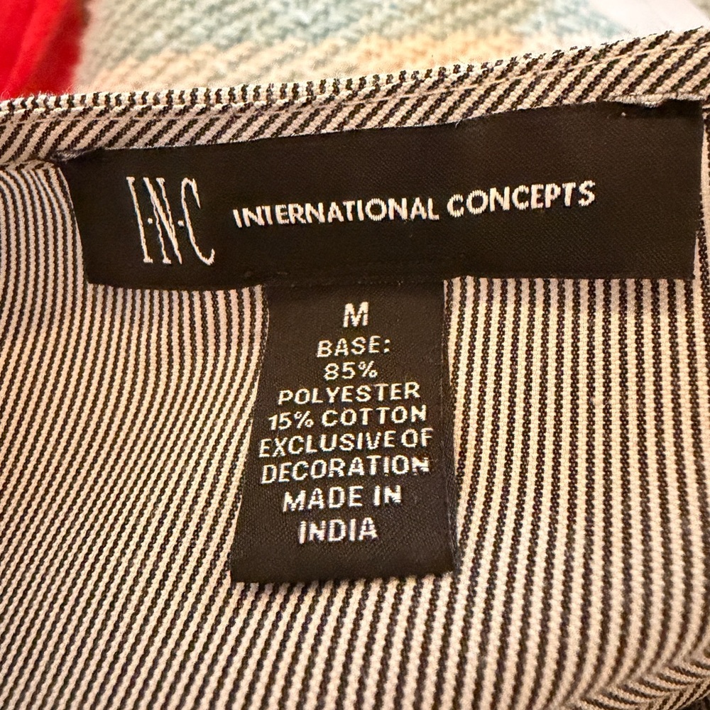 INC International Concepts NWOT Embroidered Wrap Blouse - Picture 6 of 8